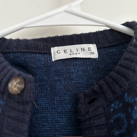 Baby Celine Button Down Cardigan 9-12 months navy blue - Picture 3 of 4